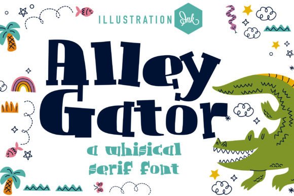 Alley Gator: A Playful Serif Typeface for Handmade Branding