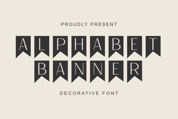 Alphabet Banner: A Decorative Typeface for Editorial Design