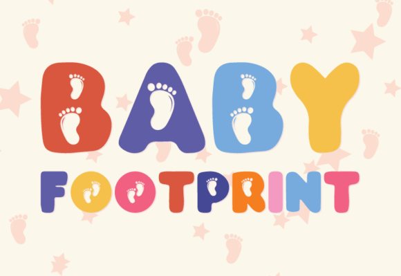 Baby Footprint: A Playful Display Typeface for Modern Web Design