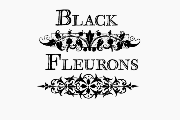 Black Fleurons: A Classic Ornament Font for Editorial Design