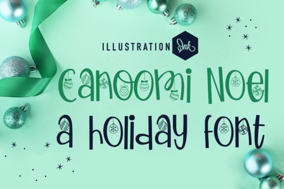 Canoomi Noel: A Hand-Crafted Christmas Typeface for Festive Editorial Design