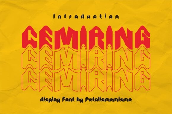 Cemiring: A Wave-Like Typeface for Dynamic Campaign Design