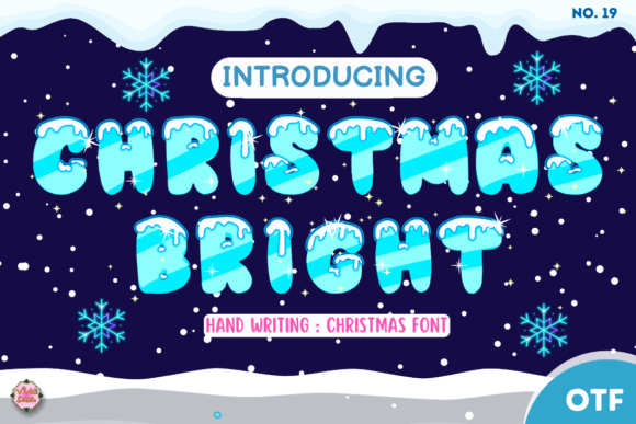 Christmas Bright 19: A Festive Hand-Lettered Typeface for Holiday Branding