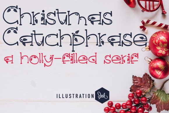 Christmas Catchphrase: A Handwritten Typeface for Festive Web Design