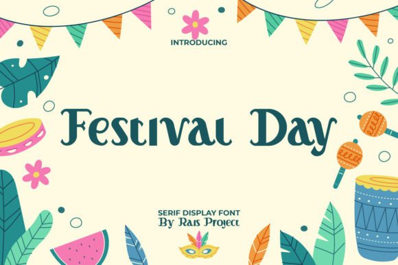 Festival Day: A Serif Display Font for Joyful Web Design
