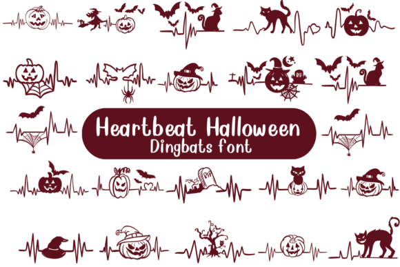 Heartbeat Halloween: A Spooky Yet Readable Dingbat Typeface Review