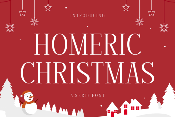 Homeric Christmas Typeface: Elevate Your Holiday Craft Designs