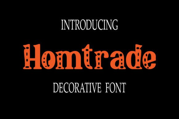 Hometrade: The Decorative Typeface for High-Impact Web Design