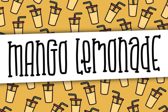 Mango Lemonade: A Playful Serif Typeface for Quirky Brand Identities