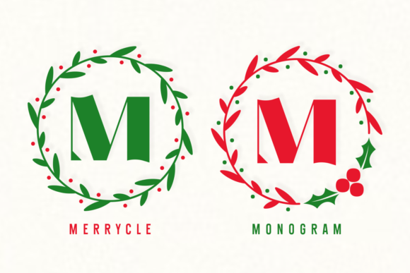 Merrycle Monogram: A Sophisticated Decorative Typeface for Brand Identity