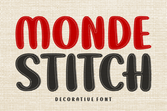 Monde Stitch: The Creative Font for Handmade Branding