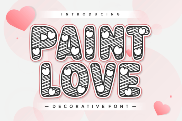 Paint Love: A Whimsical Decorative Font for Modern Web Design