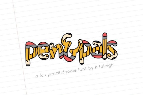 Pen Pals: A Hand-Drawn Typeface for Playful Web Design