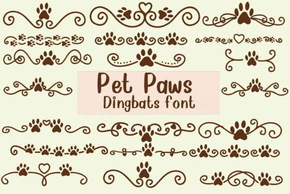 Pet Paws: A Creative Font for Wholesome Brand Identity