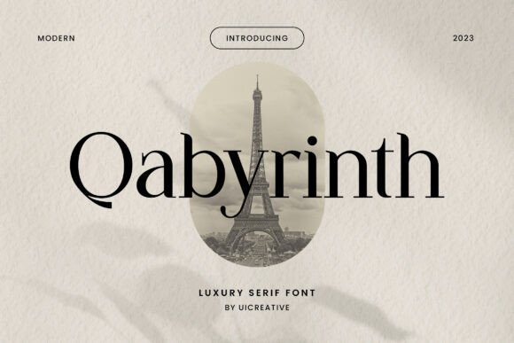 Qabyrinth Typeface Review: Elevating Campaign Visuals with Timeless Serif Design