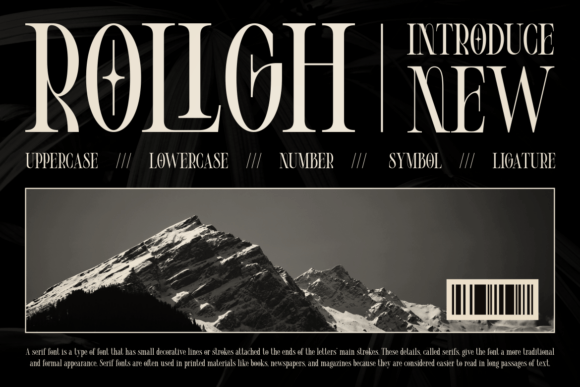 Roligh: A Classic Serif Typeface for Polished Digital Branding
