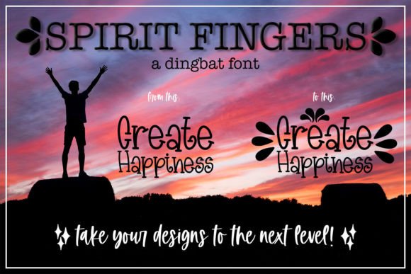 Spirit Fingers: A Whimsical Dingbat Font for Playful Branding