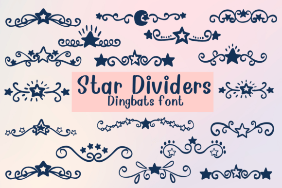 Star Dividers: A Playful Dingbat Typeface for Brand Accents