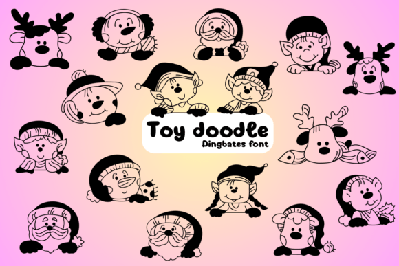 Toy Doodle: A Festive Dingbat Typeface for Web Design