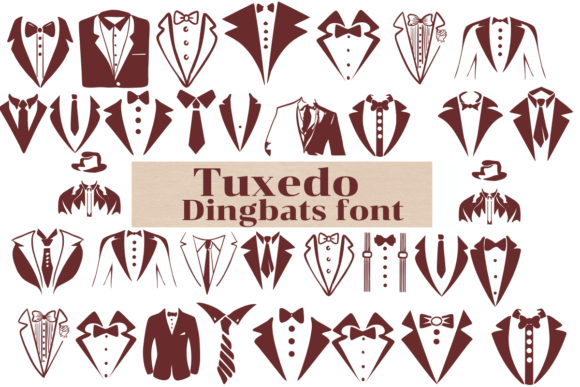 Tuxedo: A Playful Dingbat Typeface for Editorial Design