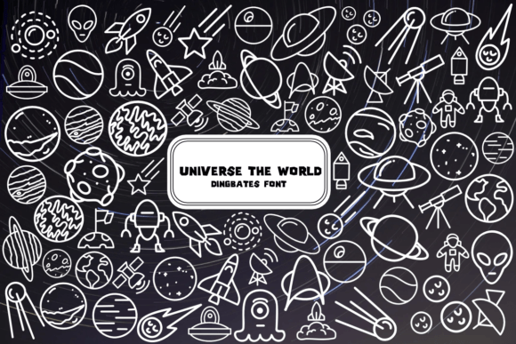 Universe the World: A Playful Dingbat Typeface for Editorial Design