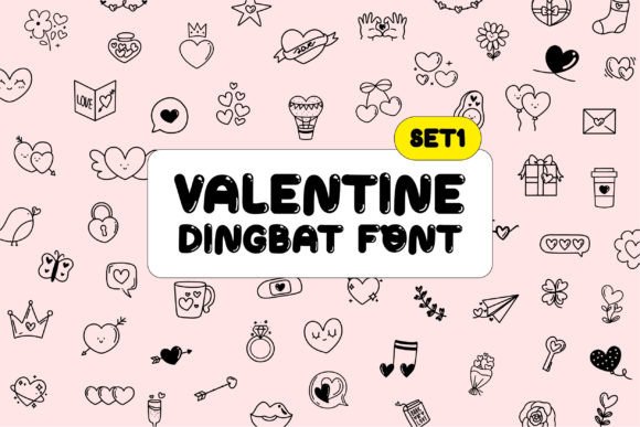Valentine Doodle 1: A Creative Font for Campaign Design