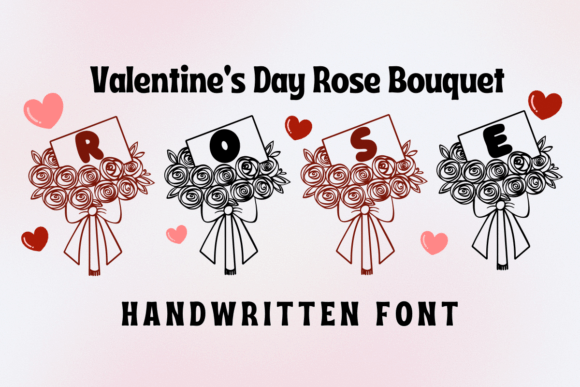 Valentine s Day Rose Bouquet: A Romantic Display Typeface Review