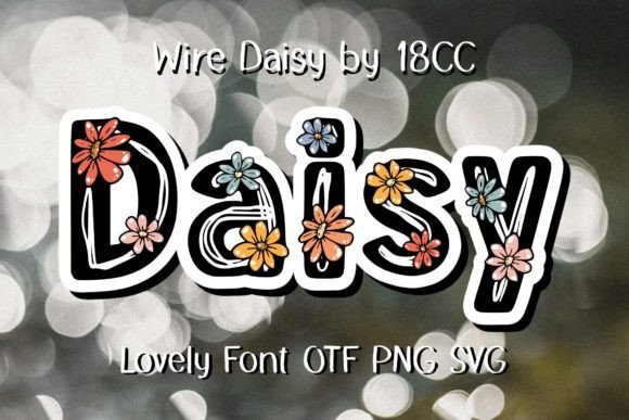 Wire Daisy: A Playful Typeface for Distinctive Brand Identity